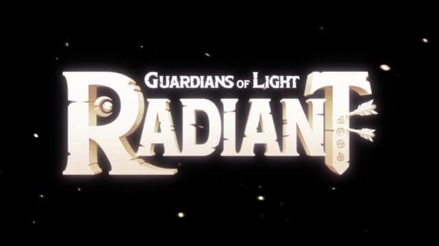 Sword-shaped "T" with arrows, bold serif font, subtle glow effect.