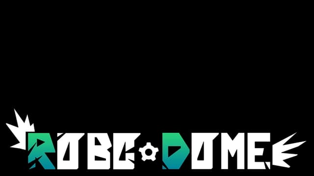 Blocky white font with green initials, featuring gears and dynamic accents.