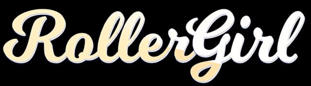 RollerGirl: flowing cursive script with thick outlines, cream fill, and bold blue drop shadow.