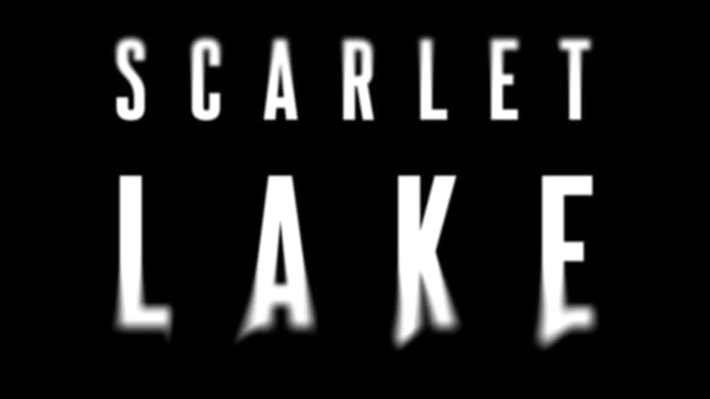 Blocky font with blurred edges, bold spacing; minimalistic design.