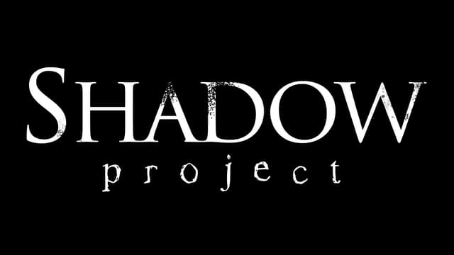 Shadow Project: Distressed serif font with gritty, worn texture.