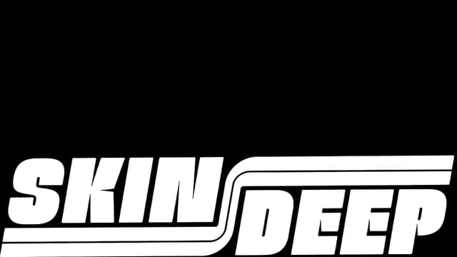 Bold, blocky letters with parallel lines creating a sense of speed.