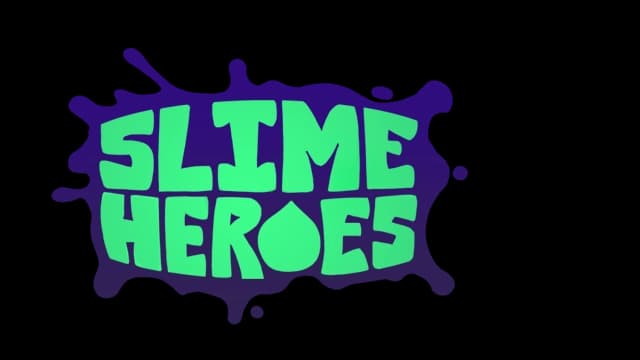 Bold, playful font with wide spacing inside a splatter shape.