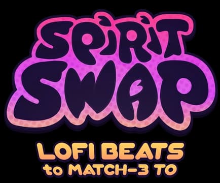 Bold, wavy font with vibrant gradient, playful drop shadow effect.
