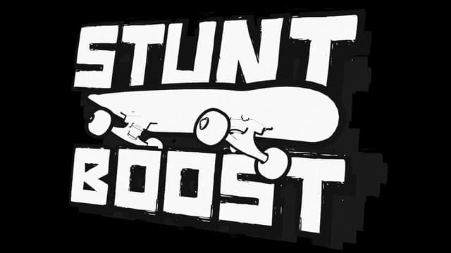 Bold, blocky white text with skateboard silhouette and grunge accents.