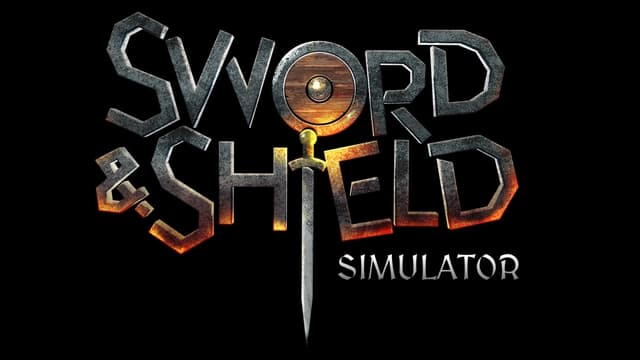 Metallic letters with sword as 'I' and shield as 'O'.
