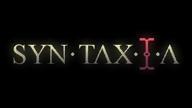 Stylized serif font with dot separators; red gradient behind the "I".