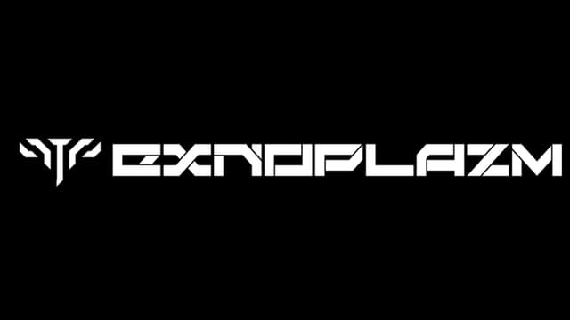 Stylized letters with sharp angles and distinctive geometric design.