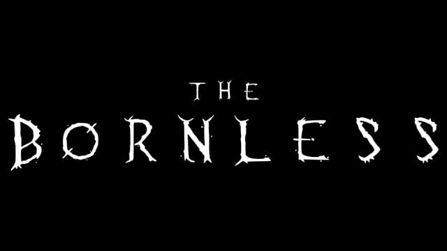 Stylized jagged font with distressed, uneven edges for a rugged look.