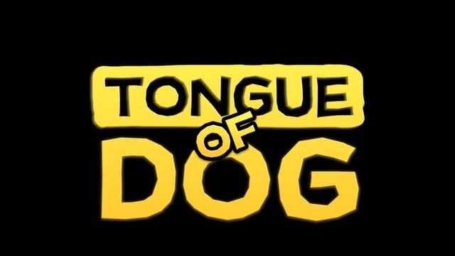 Yellow blocky font with bold letters and a subtle shadow effect.