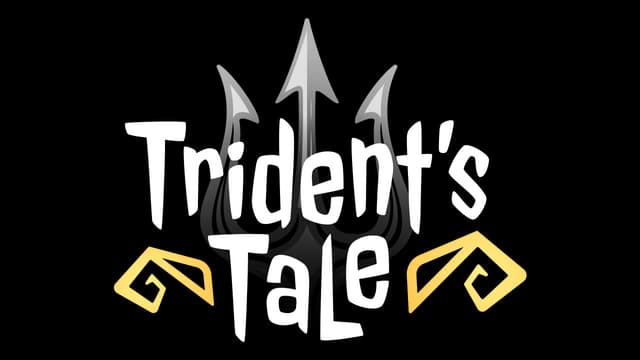 Stylized bold font with nautical trident motif and yellow wave accents, evokes adventure.