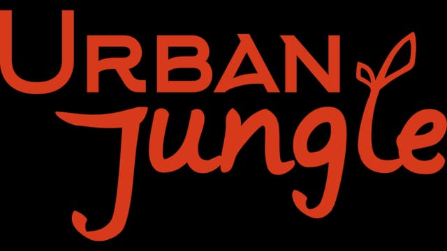 Bold sans-serif with cursive flair; "L" has a leaf design element.