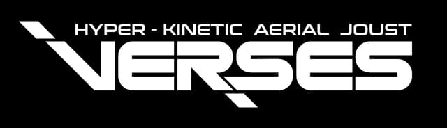 Verses: Bold futuristic geometric font with angled cuts and a diagonal slash accent.