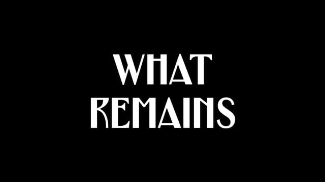Bold, white serif font with narrow spacing and elongated accents.
