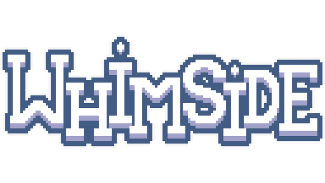 Pixelated font with blocky 3D effect, featuring playful dots atop "i" letters.