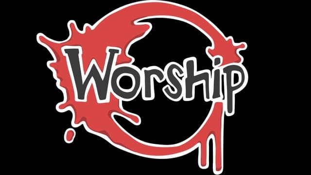 Stylized font with bold red paint splatter encircling the text.