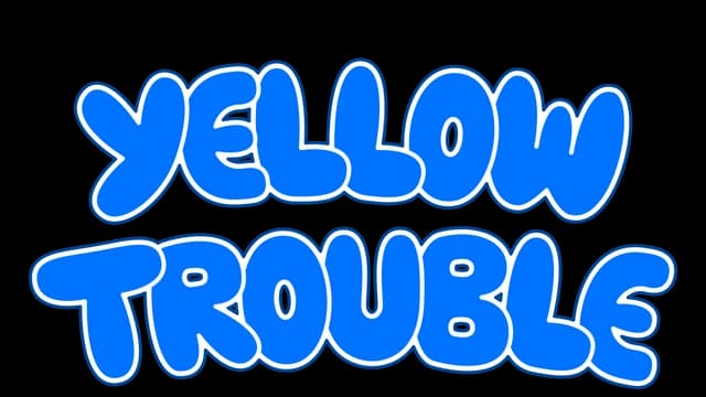 Rounded, bold blue font with white outline and playful, cartoonish style.