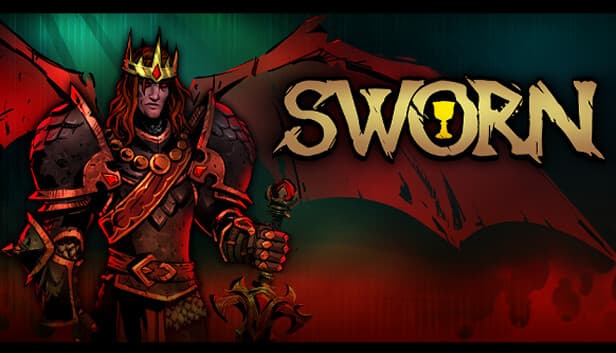 A male warrior with red bat-like wings and a crown, holding a staff, stands in a dramatic pose.