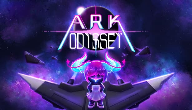 A young girl with glowing hair stands on a futuristic ship against a vibrant cosmic backdrop.