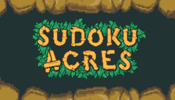 Decorative stone-framed sign with text surrounded by lush green leaves, set against a dark background.