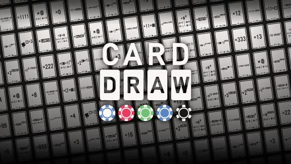 Multiple rows of playing cards with numbers and symbols, arranged uniformly in a grid pattern.