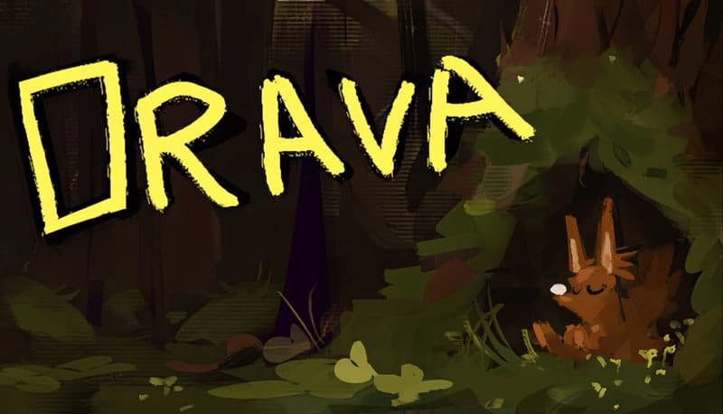 Orava: A small squirrel rests amidst lush forest greenery, surrounded by dense trees and leaves, creating a serene woodland scene.