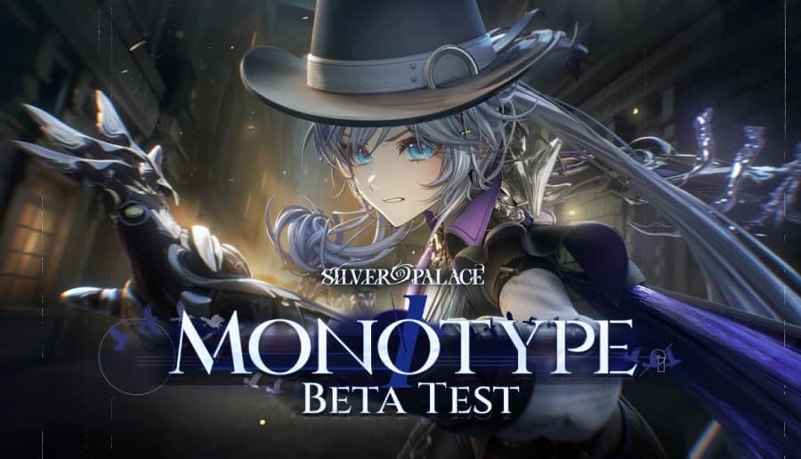 Silver Palace: Anime detective with silver hair and top hat wields ornate weapons in golden dramatic light.