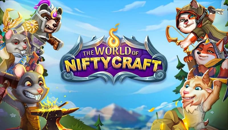 The World of Nifty Craft: Anthro knights forge armor while a fox archer and wolf craft outside in a vibrant, whimsical landscape.