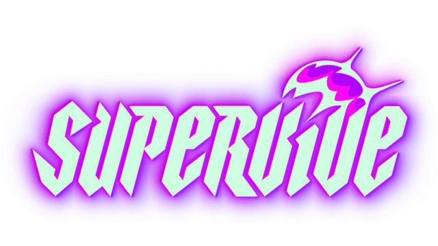 Stylized angular font with neon glow and dynamic flame-like accents.