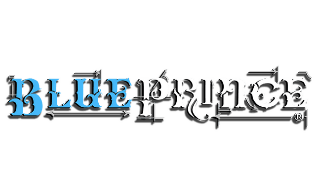 Elegant blackletter font with ornate flourishes and blueprint elements.
