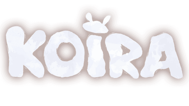 Chunky white letters with bunny ears on the "I," jagged earthy outline.