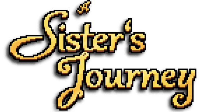 Pixelated golden script with ornate flourishes and elegant curves.