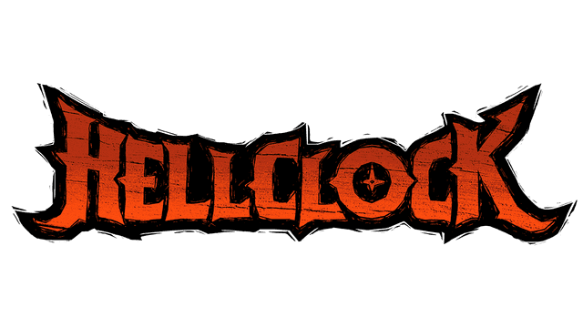 Gothic font with fiery texture, rough edges, and star detail in "O".