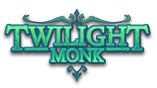 Stylized green text with glowing effect and intricate flourishes.