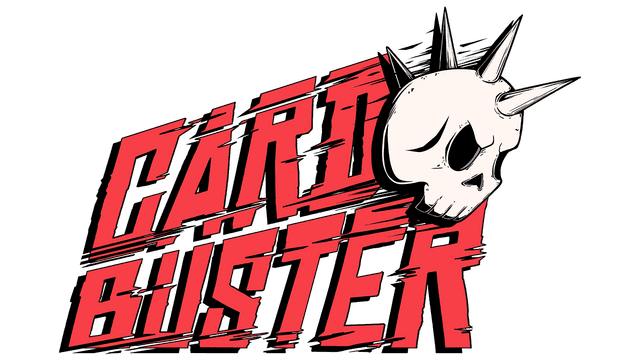 Angular font with motion lines and a spiked skull; dynamic and edgy style.