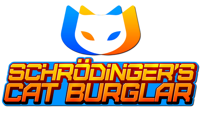 Bold, 3D block font with orange gradient and a stylized cat emblem.