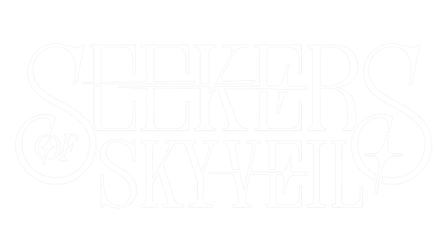 Elegant serif font with intricate curls and elongated letters, star accents.