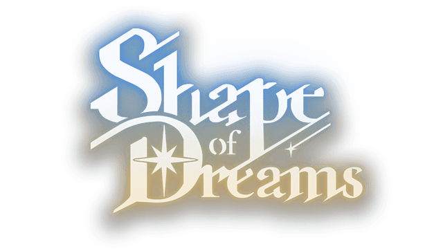 Elegantly curved serif font with star accent and glowing outline effect.