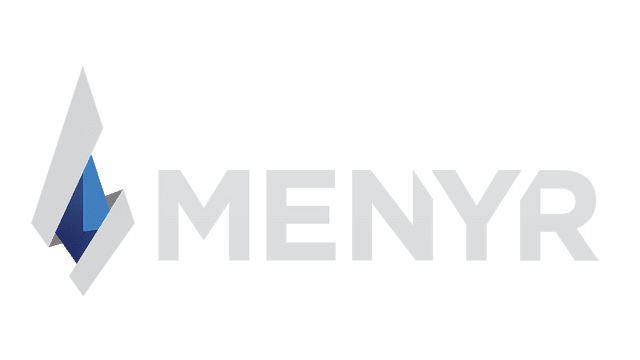 Bold, geometric font with angular shapes and a sleek, modern look.