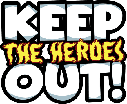 Bold white block letters with fiery, flame-like yellow middle text.