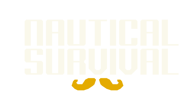 Blocky white text with a stylized yellow mustache graphic beneath.