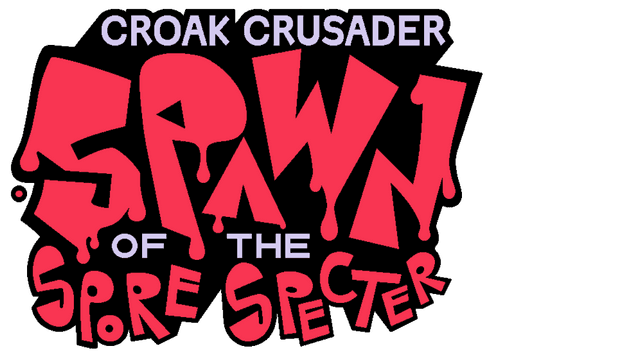 Dripping, bold red letters with uneven, playful design.