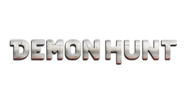 Bold, cracked metallic letters with subtle red glow beneath.
