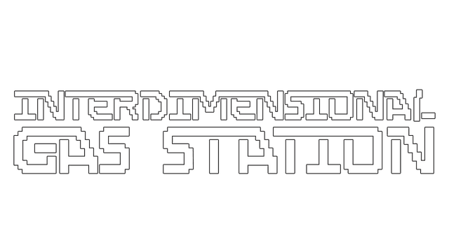 Stylized, blocky font with geometric edges and wide spacing.