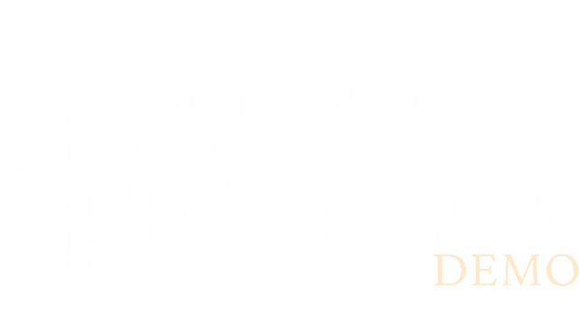 Rustic serif font with worn edges; "DEMO" in small, italicized letters.