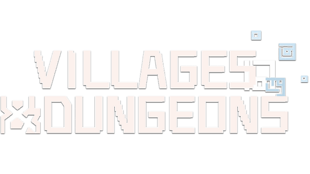 Pixelated font with geometric accents; futuristic and digital vibe.