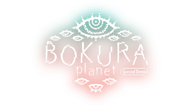 Stylized text with an eye motif; gradient from teal to coral.