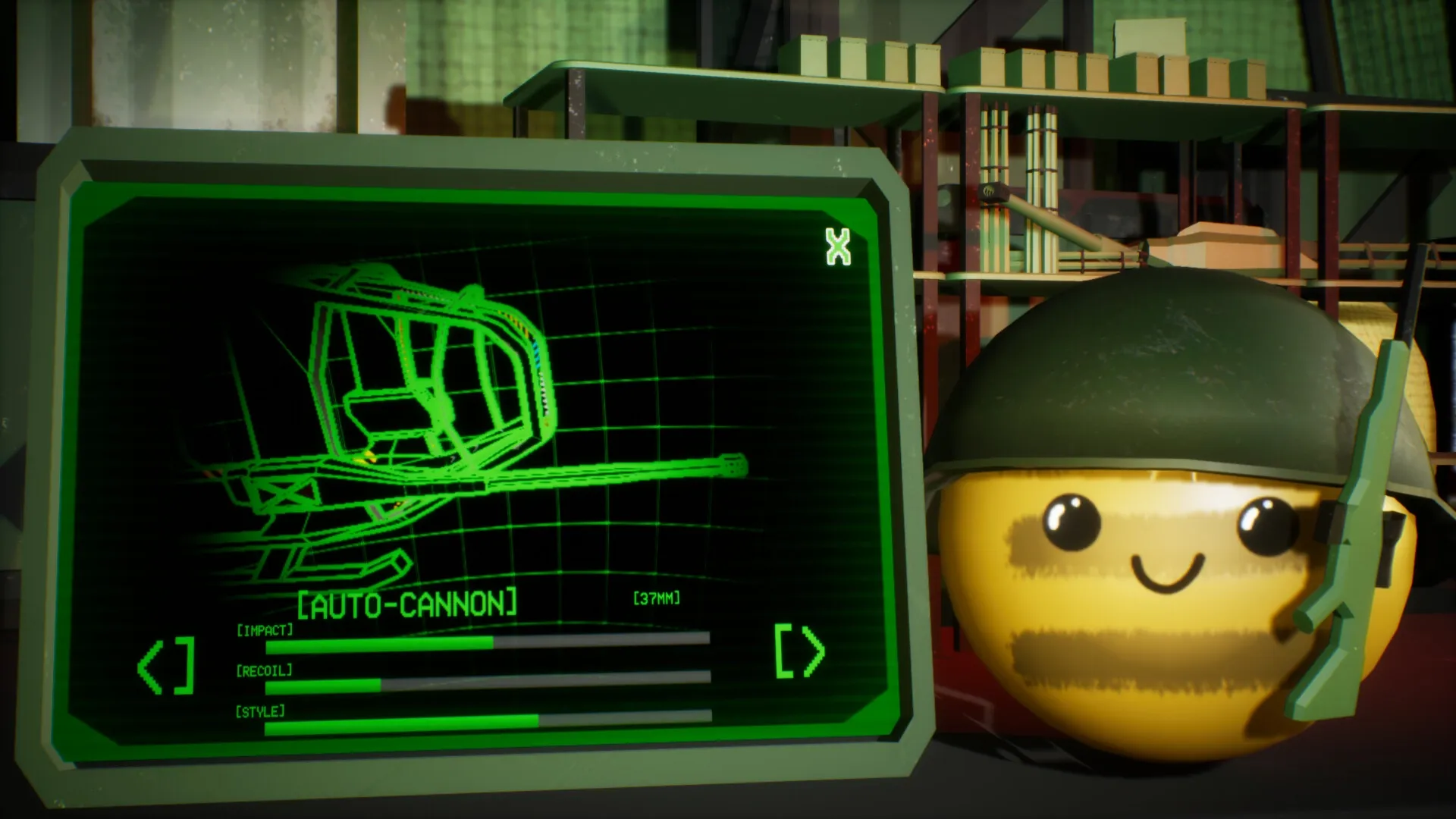 EVAC: Screenshot showing game interface and gameplay elements