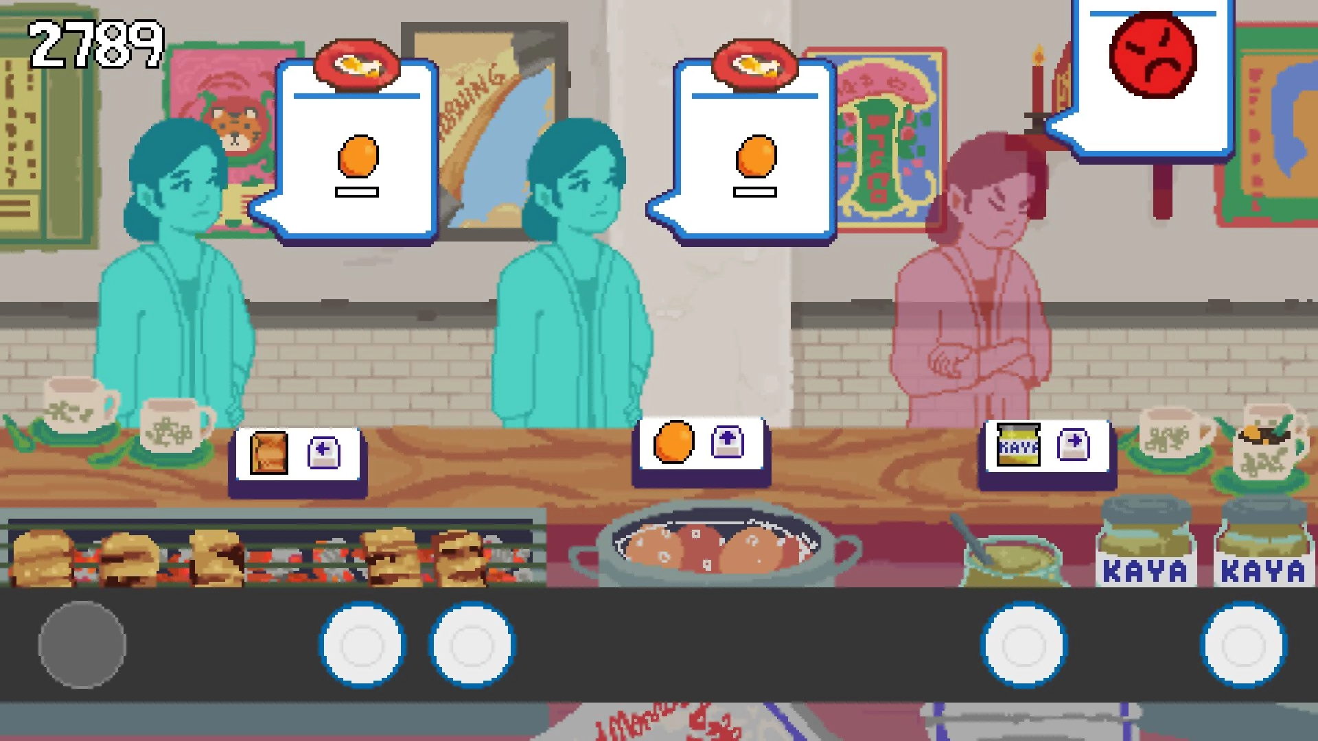After School Afterlife: Ghosts ordering food in a haunted kitchen with various ingredients and dishes visible.