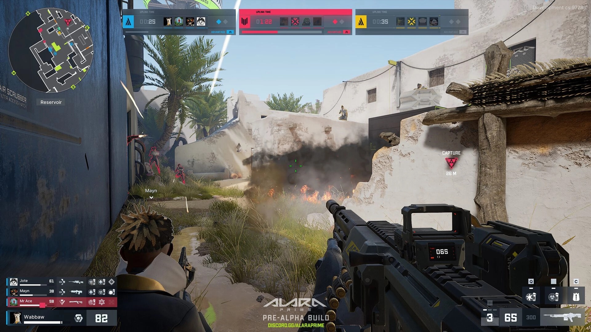 ALARA Prime: Screenshot showing game interface and gameplay elements